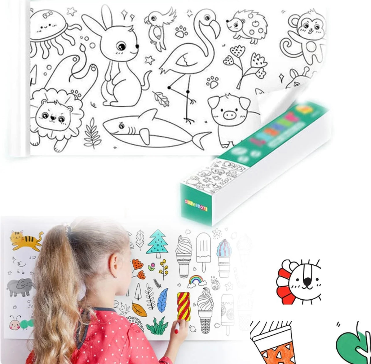 Coloring Paper Roll for Kids – MiracleKingdom.au